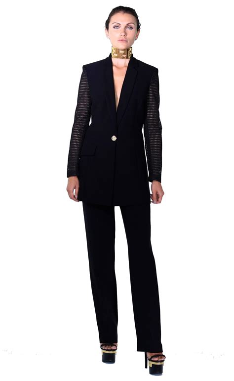 versace pant suit